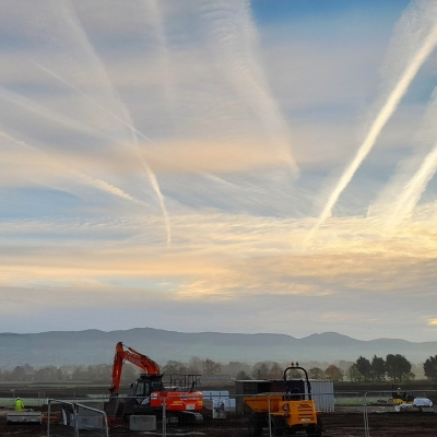 Freezing Temperatures Don't Stop Progress At Cae Capel!